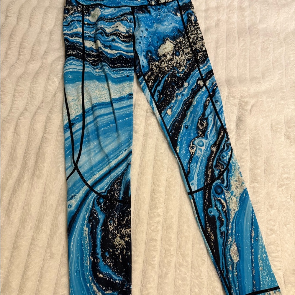 Feed Me Fight Me Marble Leggings